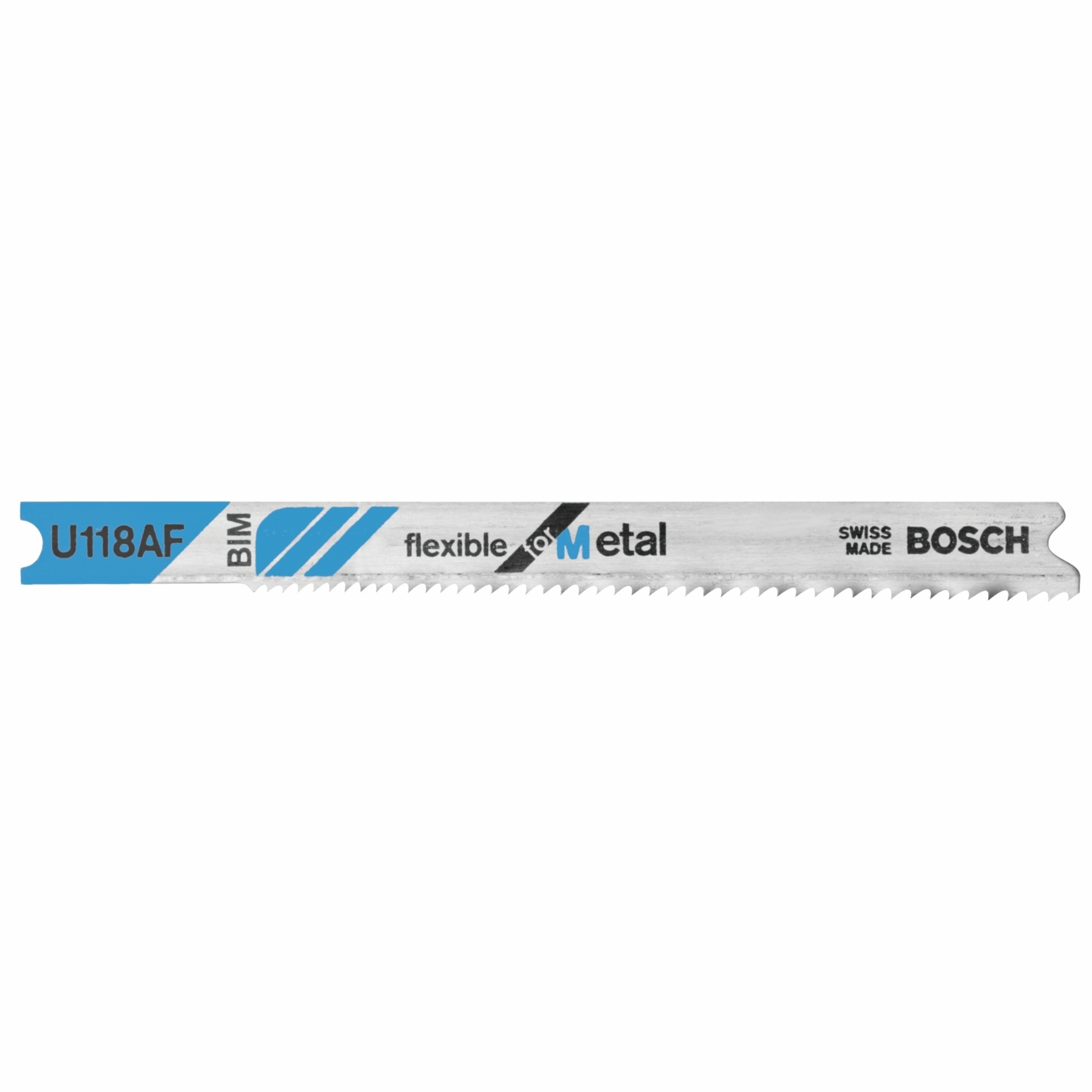 Bosch U118AF 5 pc. 2-3/4 In. 17-24P TPI Flexible for Metal U-shank Jig Saw Blades